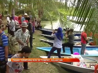 Pasar terapung kini di Tumpat, Kelantan