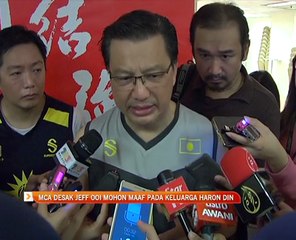 MCA desak Jeff Ooi mohon maaf pada keluarga Haron Din