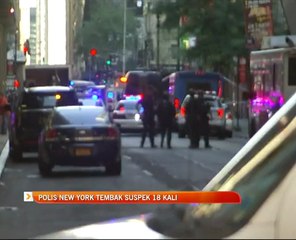 Polis New York tembak suspek lelaki 18 kali