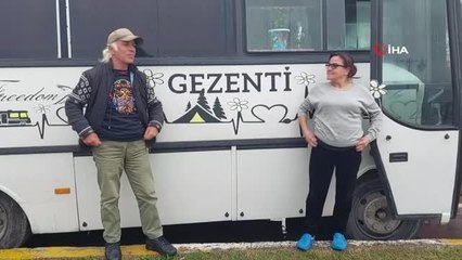 Korona virüsün değiştirdiği hayatlar...2 yıldır otobüs karavanda yaşıyorlar