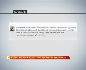 Rakyat Malaysia 'restu' Tony Fernandes terajui FAM