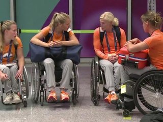 Athletes arrive for Rio Paralympic Games
