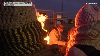 Zongoraművész fogadta az ukrán menekülteket a lengyel határon
