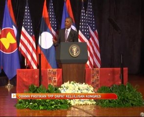 Obama pastikan TPP dapat kelulusan Kongres