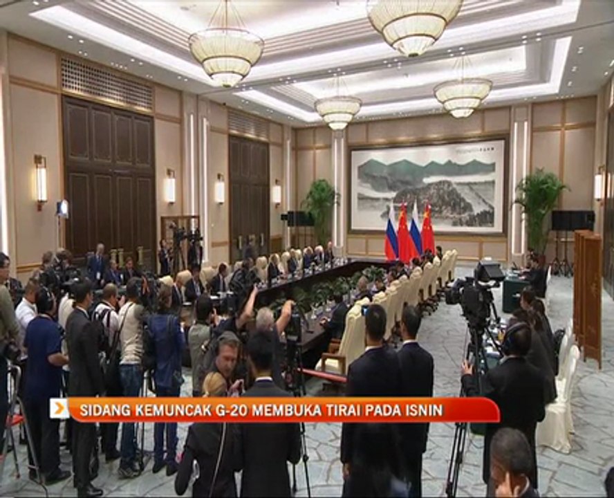 Sidang Kemuncak G20 membuka tirai pada Isnin