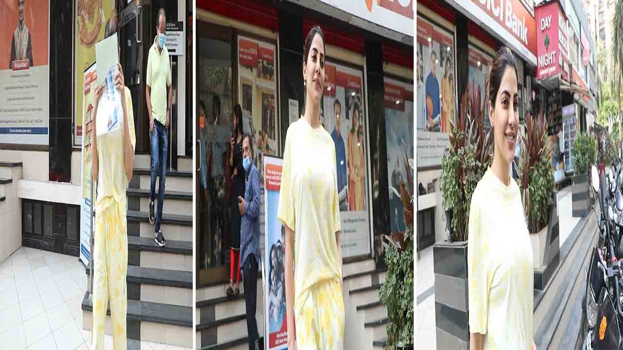 Nikki Tamboli इस Look में स्पॉट हुई  Lokhandwala और दिया मीडिया को पोज़; Watch video | FilmiBeat