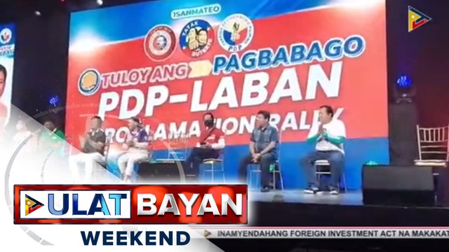 Proclamation rally ng senatorial candidates ng PDP-Laban, isinagawa sa Rizal