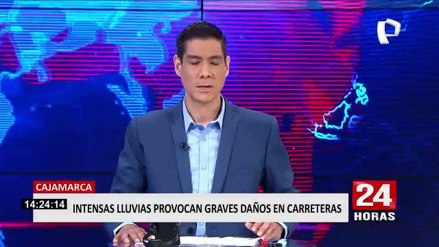 Cajamarca: fuertes lluvias causaron daños en carreteras