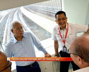 Projek laluan pertama MRT 89 peratus siap