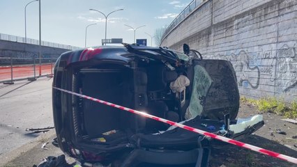 Roma, precipita con l'auto dalla sopraelevata in tangenziale Est: morto 43enne