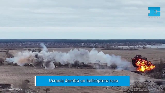 “Así es como mueren los rusos : tremendas imágenes de cómo Ucrania bajó un helicóptero