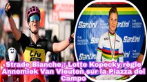 Strade Bianche: Lotte Kopecky Règle Annemiek Van Vleuten Sur La Piazza Del Campo - Cyclisme 2022
