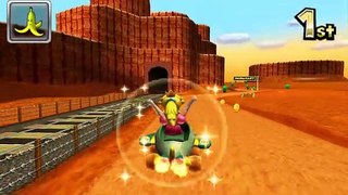 Nintendo 3DS, Mario Kart 7, N64 Kalimari Desert, Peach Gameplay