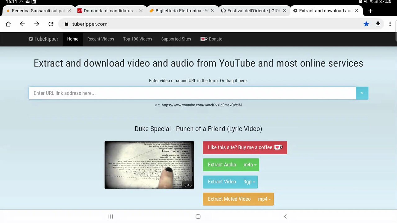 Scaricare video e/o audio da YouTube