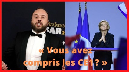 « Vous avez compris les CE1 ? » : Alban Ivanov se moque de Valérie Pécresse