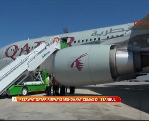 Pesawat Qatar Airways mendarat cemas di Istanbul