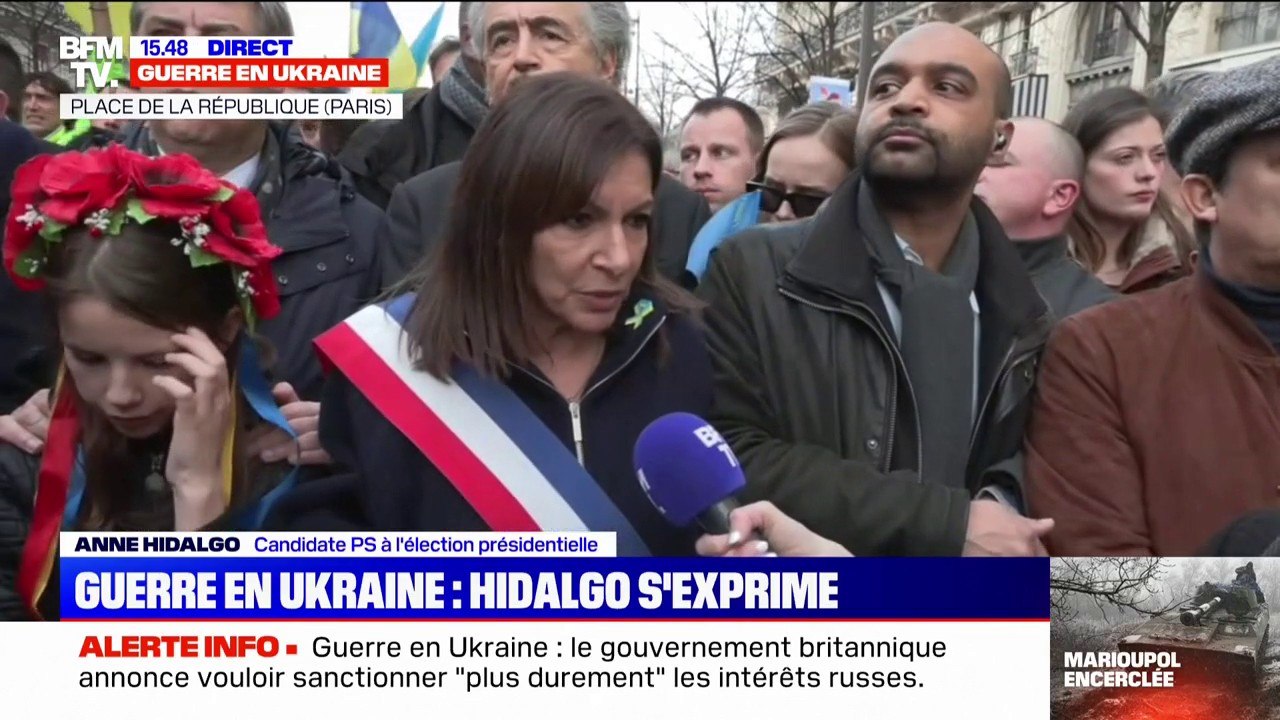 Guerre en Ukraine: Anne Hidalgo condamne "le po...