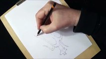 Art 3D Drawing Old Tree - How to Draw 3D Tree with Pencil