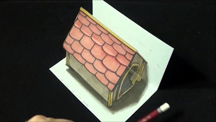 3D Art Drawing Simple Dog House - New Viewpoint