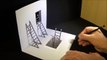 How to Draw Ladders - Drawing 3D Ladders - Optical Illusion on Paper - VamosART