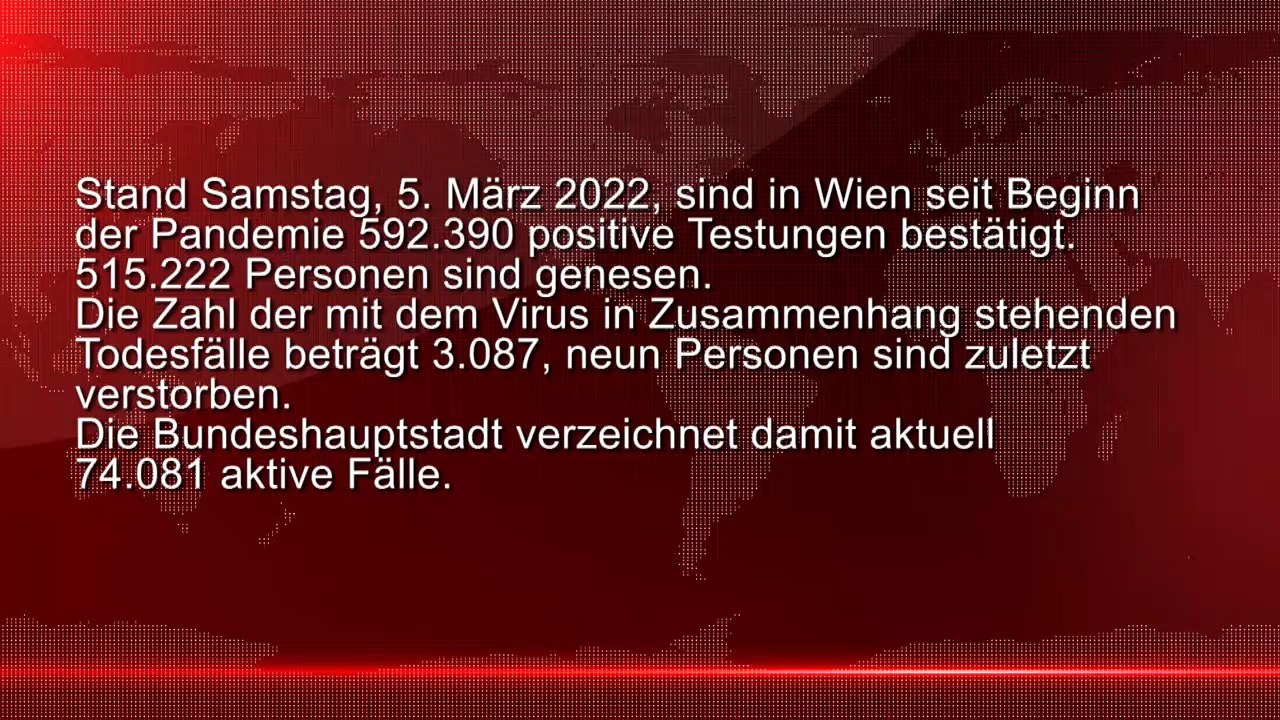Corona News Wien Stand 05.03. 2022