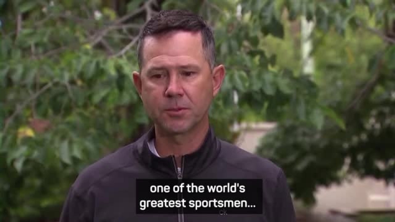 Ponting breaks down paying tribute to 'one of the all-time greats' Warne