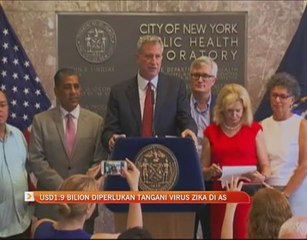 USD 1.9 bilion diperlukan tanggani virus Zika di Amerika Syarikat