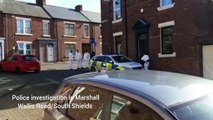 Police carrying out inquiries in and around Marshall Wallis Road South Shields on Saturday, March 5