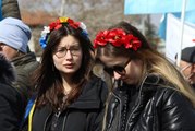 Konya'da Rusya'yı protesto