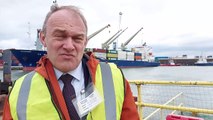 Sir Ed Davey visits Portsmouth International Port