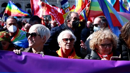 Ucraina, a Roma 50mila persone in piazza contro la guerra: "Si fermino le armi, intervenga l'Onu"