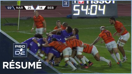 PRO D2 - Résumé RC Narbonnais-US Bressane: 25-24 - J23 - 2021-2022