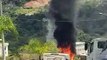 Incêndio em ônibus assusta moradores de Nova Lima