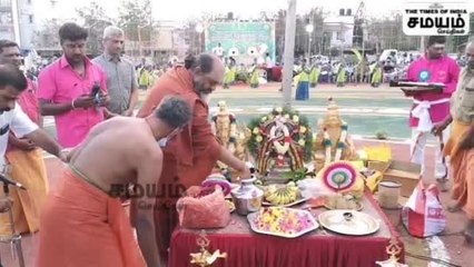கண்ணை கவர்ந்த ஒயிலாட்டம்; பார்த்து ரசித்த கோவை மக்கள்!