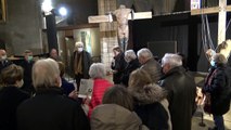 Christian Oddoux, l'exposition à Saint Bonaventure : une installation de crucifixion, descente de croix : déposition - Lyon Carême 2022