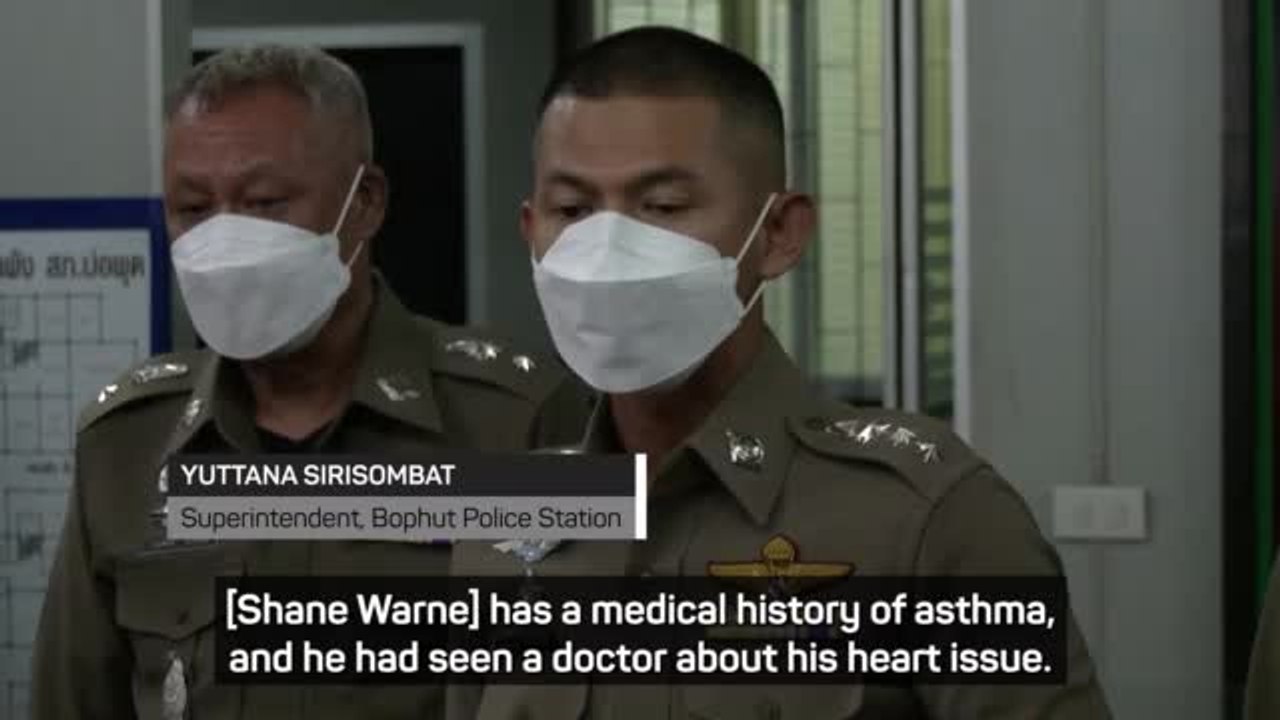 Thai police reveal Shane Warne had 'heart issue' prior to death