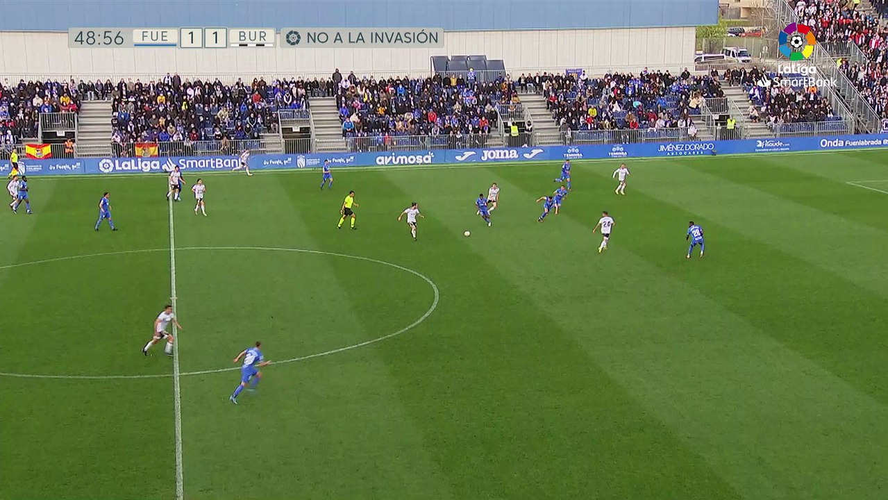 El gol de la victoria del Burgos CF en Fuenlabrada