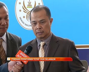 Pindaan Peraturan Tetap DUN Selangor