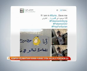 Kempen selamatkan kanak-kanak Syria melalui Pokemon Go