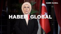 Emine Erdoğan, Volodimir Zelenski'nin eşi Olena Zelenski'e video mesaj gönderdi