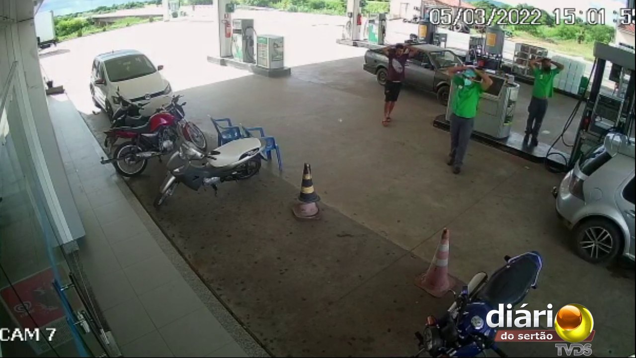 Funcionários de posto de combustíveis são ameaçados de morte durante assalto na região de Sousa