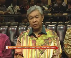 Kejadian tembak pengurup wang perlu dipandang serius