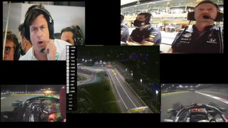 Verstappen Overtake Hamilton Last Lap abu dhabi 2021 Multi-screen