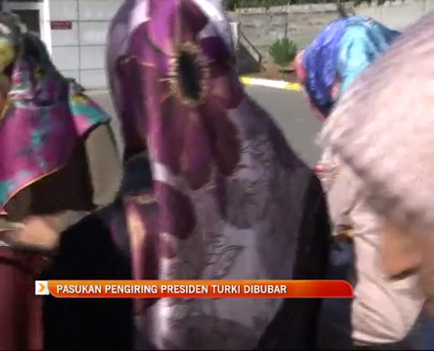 Pasukan pengiring Presiden Turki dibubar