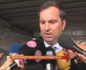 Tebusan gereja: Dua penyerang ditembak polis