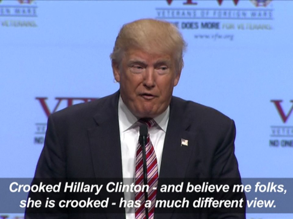 Donald Trump criticizes Hillary Clinton's response to VA scandal