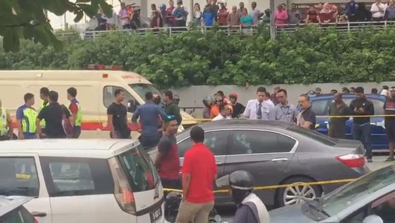 Car riddled with bullet holes in Setapak