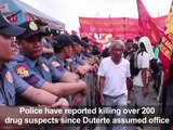 Philippines' Rodrigo Duterte vows no mercy in crime war