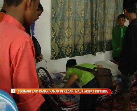 Seorang lagi kanak-kanak di Kedah, maut akibat Difteria