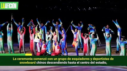 Los Juegos Paralímpicos de Beijing se inauguran con la bandera al grito de paz